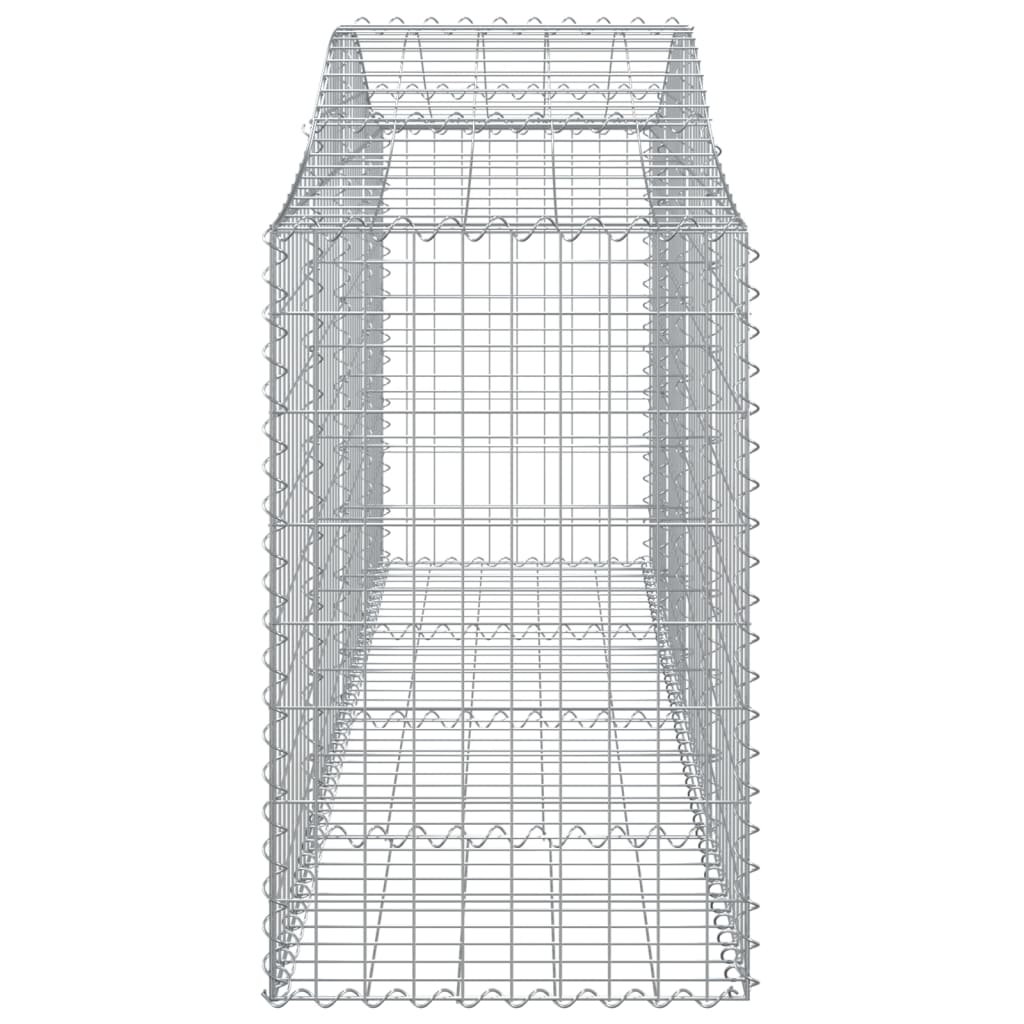 vidaXL Kosze gabionowe, 30 szt, 200x50x80/100 cm, galwanizowane żelazo