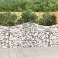 vidaXL Kosze gabionowe, 14 szt, 200x50x100/120cm, galwanizowane żelazo
