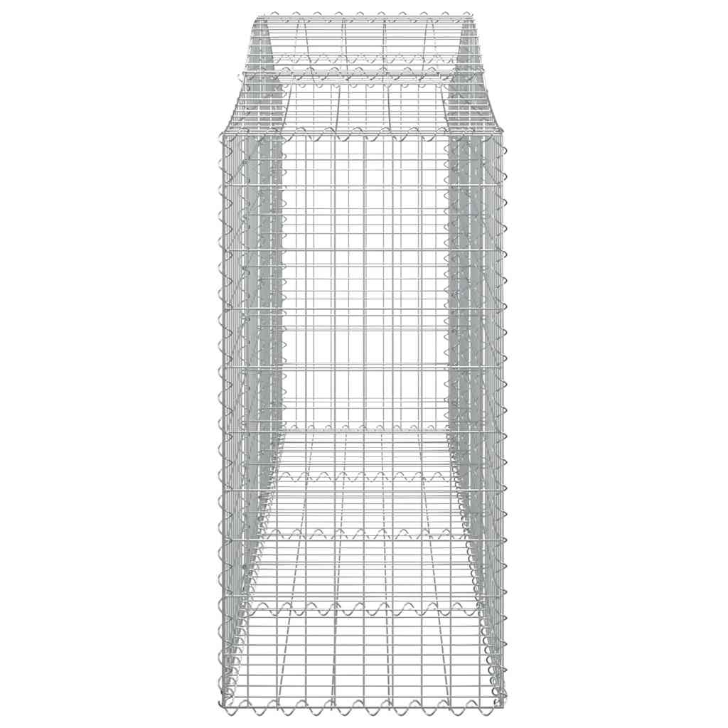 vidaXL Kosze gabionowe, 18 szt, 200x50x100/120cm, galwanizowane żelazo