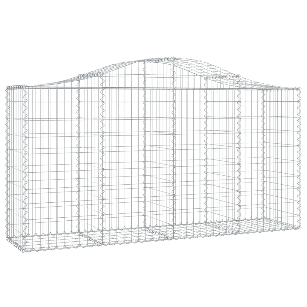 vidaXL Kosze gabionowe, 30 szt, 200x50x100/120cm, galwanizowane żelazo