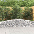 vidaXL Kosze gabionowe, 4 szt, 400x50x40/60 cm, galwanizowane żelazo