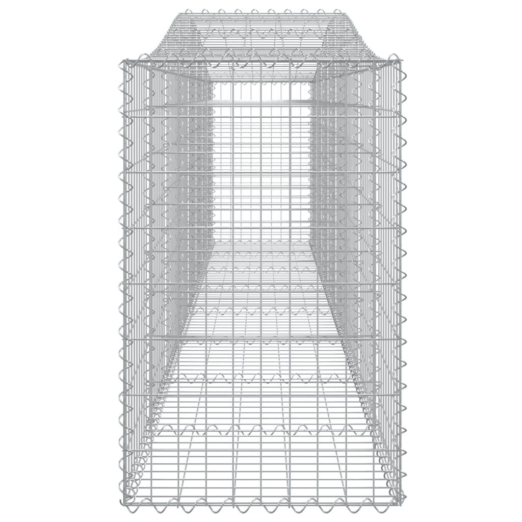 vidaXL Kosze gabionowe, 25 szt, 400x50x80/100 cm, galwanizowane żelazo