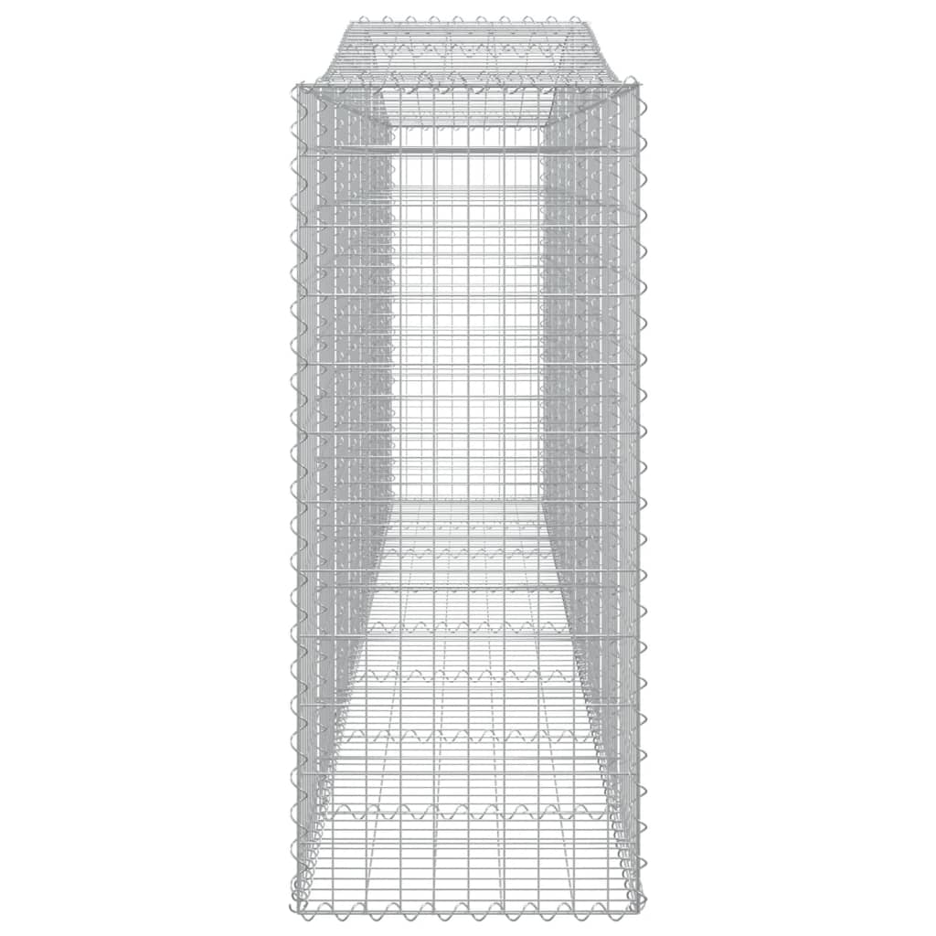 vidaXL Kosze gabionowe, 25 szt, 400x50x120/140cm, galwanizowane żelazo