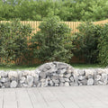 vidaXL Kosze gabionowe, 3 szt, 200x50x40/60 cm, galwanizowane żelazo