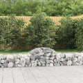 vidaXL Kosze gabionowe, 8 szt, 200x50x40/60 cm, galwanizowane żelazo