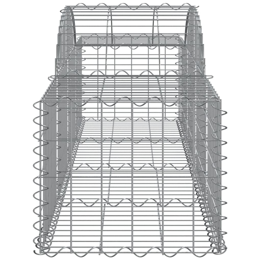 vidaXL Kosze gabionowe, 40 szt, 200x50x40/60 cm, galwanizowane żelazo