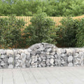 vidaXL Kosze gabionowe, 12 szt, 200x50x60/80 cm, galwanizowane żelazo