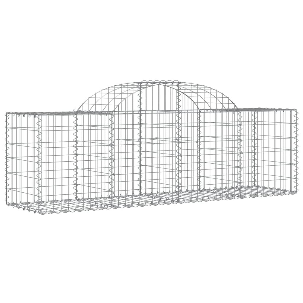 vidaXL Kosze gabionowe, 30 szt, 200x50x60/80 cm, galwanizowane żelazo