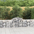 vidaXL Kosze gabionowe, 30 szt, 200x50x60/80 cm, galwanizowane żelazo