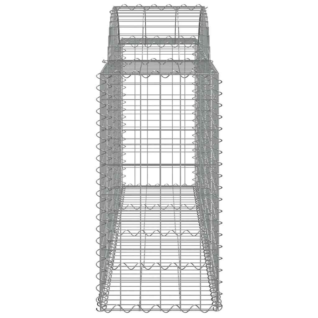 vidaXL Kosze gabionowe, 20 szt, 200x50x80/100 cm, galwanizowane żelazo