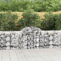 vidaXL Kosze gabionowe, 20 szt, 200x50x80/100 cm, galwanizowane żelazo