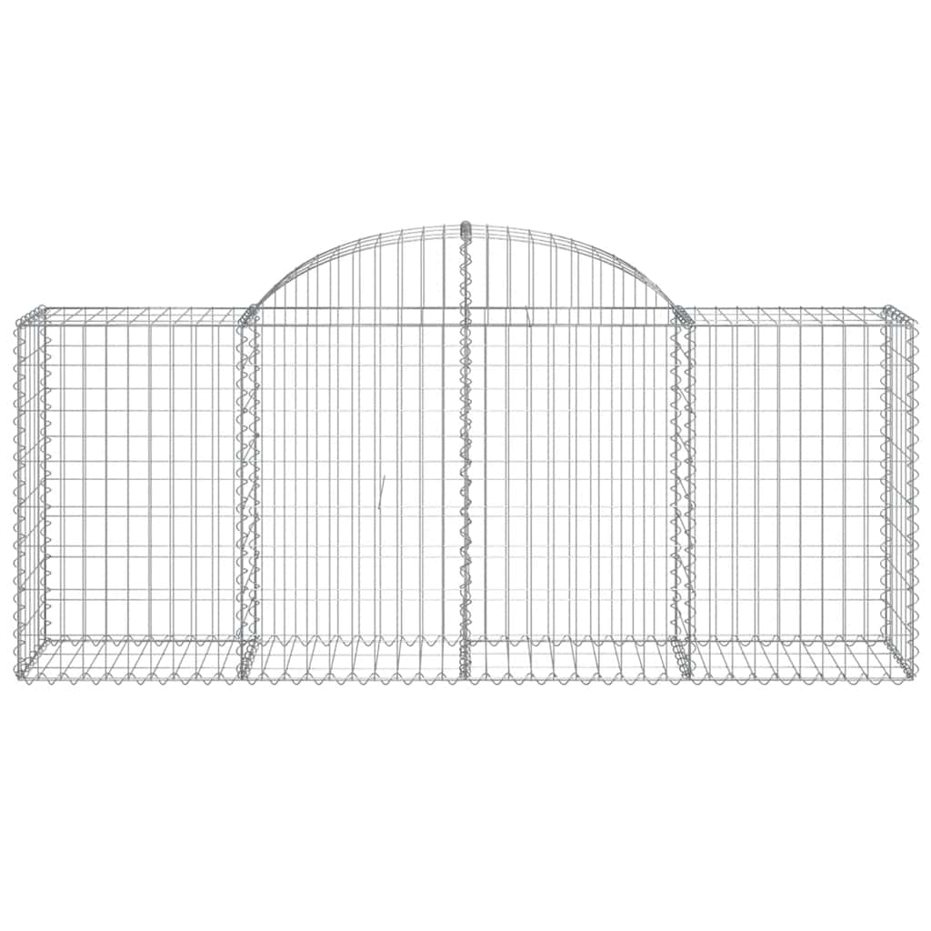 vidaXL Kosze gabionowe, 25 szt, 200x50x80/100 cm, galwanizowane żelazo