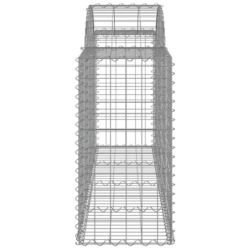 vidaXL Kosze gabionowe, 25 szt, 200x50x80/100 cm, galwanizowane żelazo