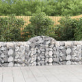 vidaXL Kosze gabionowe, 40 szt, 200x50x80/100 cm, galwanizowane żelazo