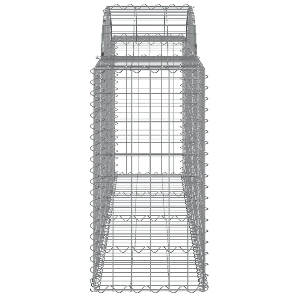 vidaXL Kosze gabionowe, 50 szt, 200x50x80/100 cm, galwanizowane żelazo
