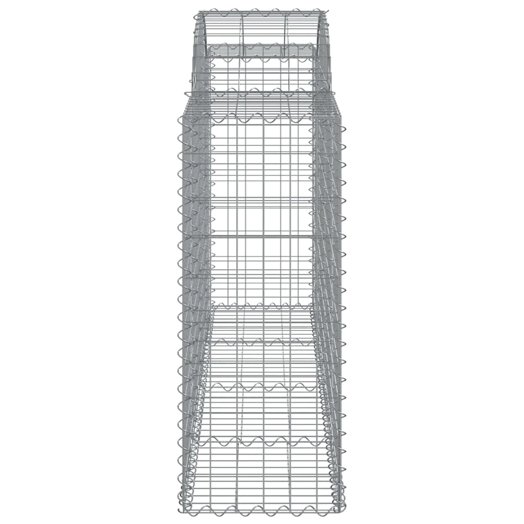vidaXL Kosze gabionowe, 14 szt, 200x50x100/120cm, galwanizowane żelazo