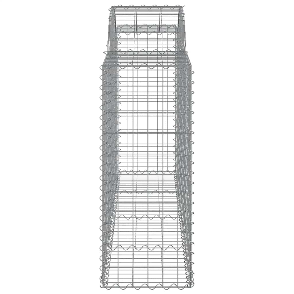 vidaXL Kosze gabionowe, 18 szt, 200x50x100/120cm, galwanizowane żelazo
