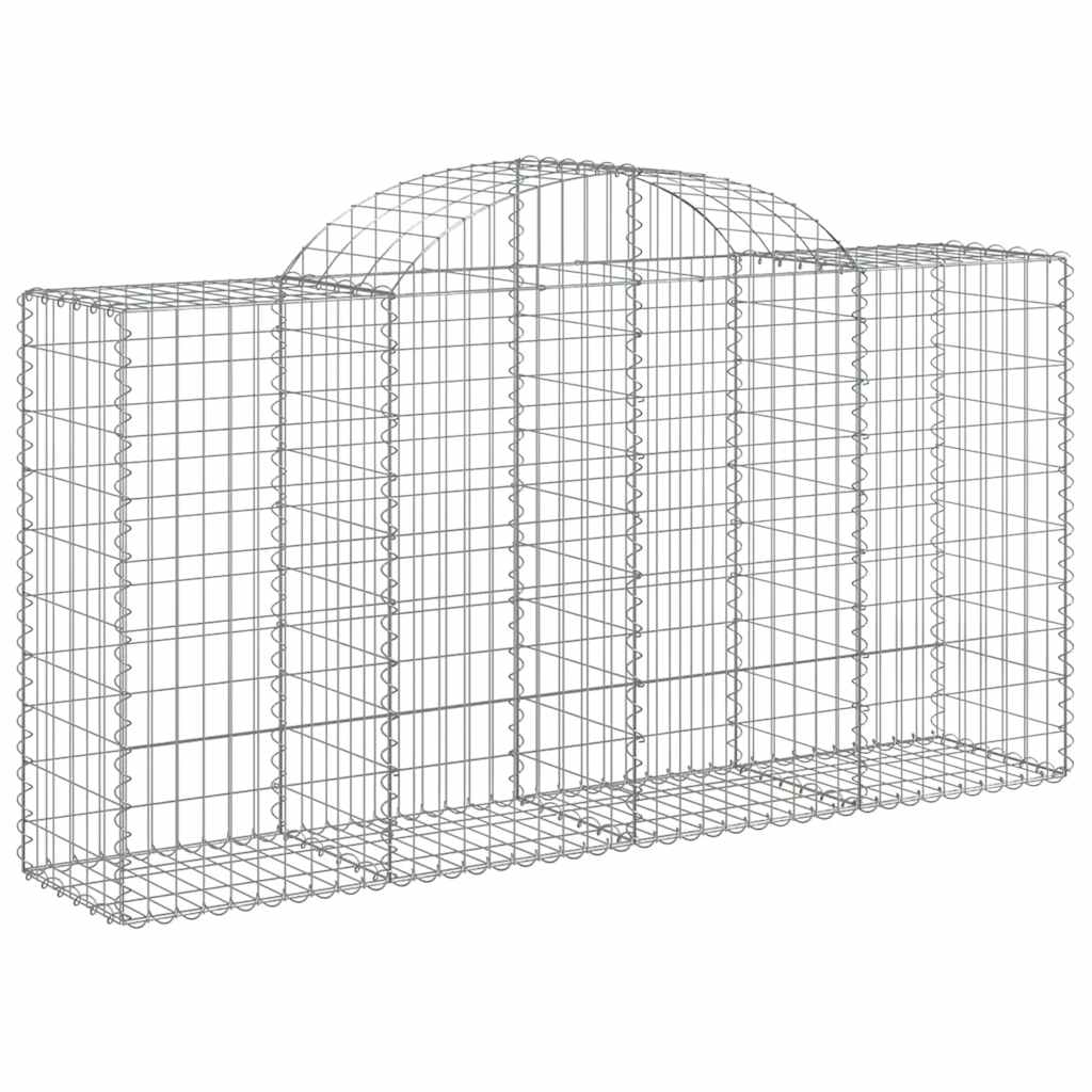 vidaXL Kosze gabionowe, 40 szt, 200x50x100/120cm, galwanizowane żelazo