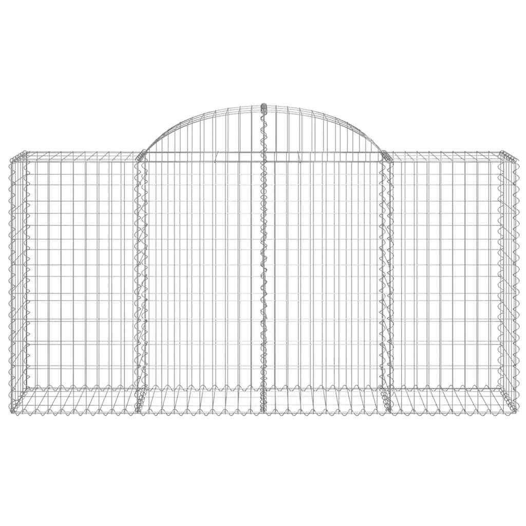 vidaXL Kosze gabionowe, 40 szt, 200x50x100/120cm, galwanizowane żelazo