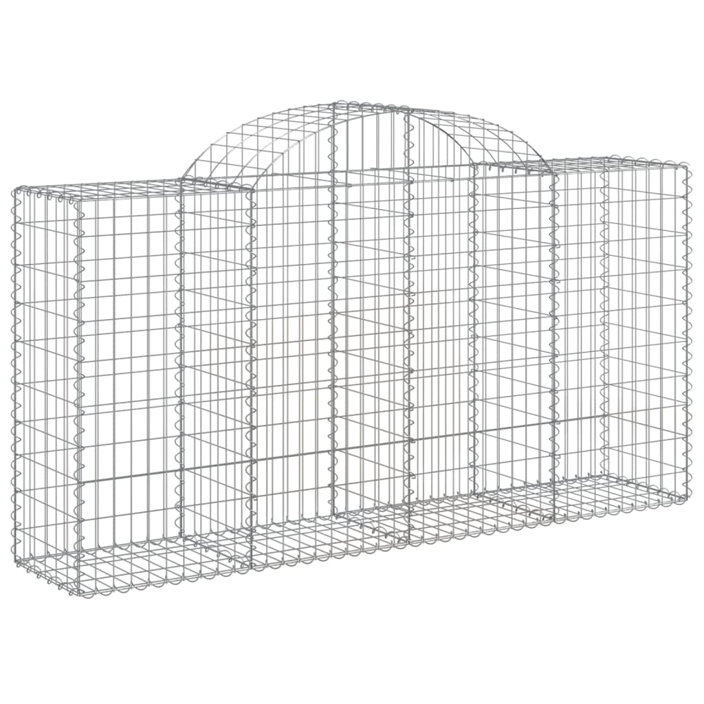 vidaXL Kosze gabionowe, 50 szt, 200x50x100/120cm, galwanizowane żelazo