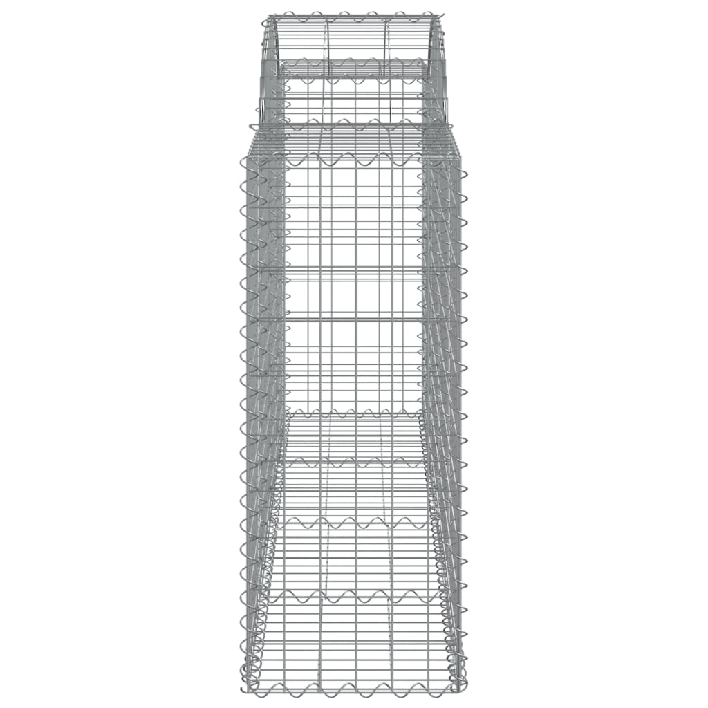vidaXL Kosze gabionowe, 50 szt, 200x50x100/120cm, galwanizowane żelazo