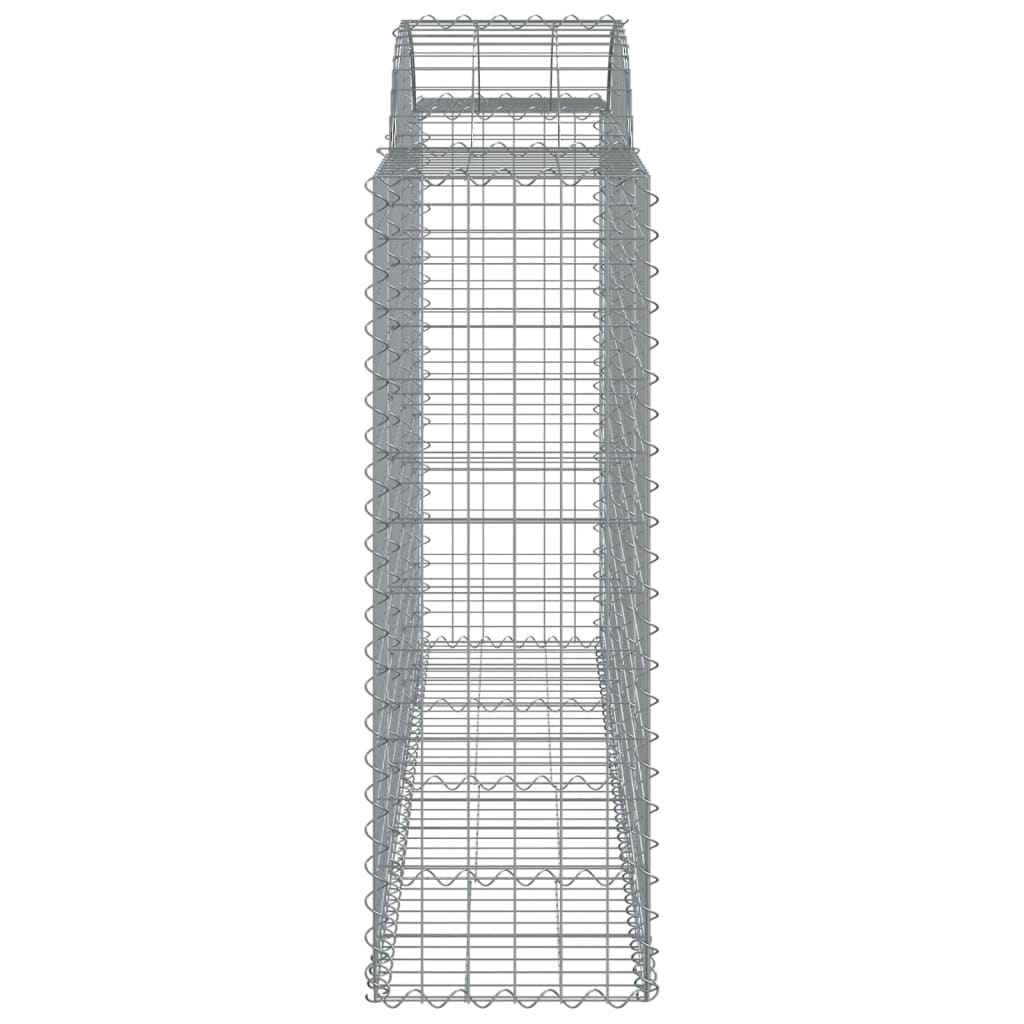 vidaXL Kosze gabionowe, 25 szt, 200x50x120/140cm, galwanizowane żelazo