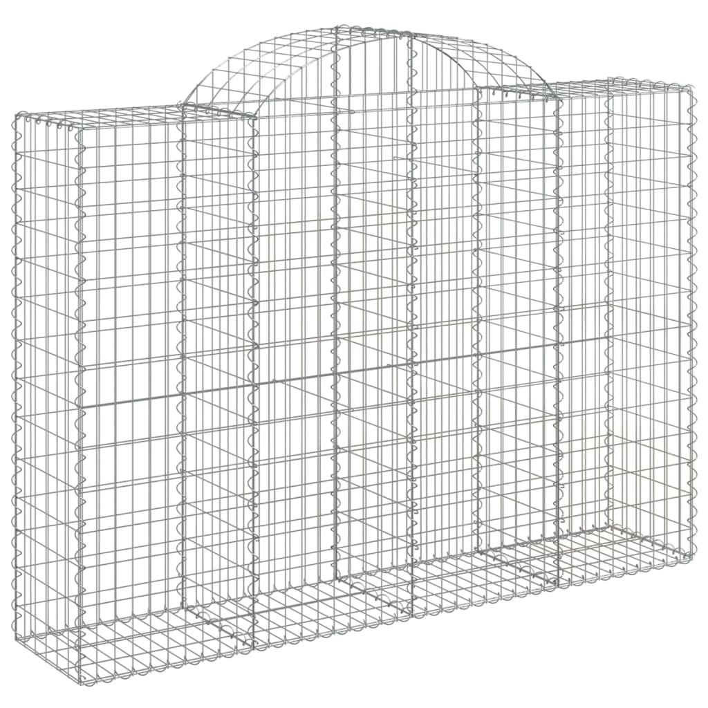 vidaXL Kosze gabionowe, 20 szt, 200x50x140/160cm, galwanizowane żelazo