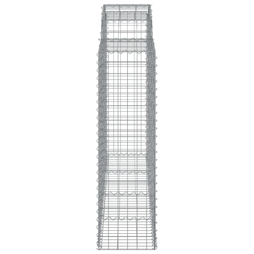 vidaXL Kosze gabionowe, 20 szt, 200x50x140/160cm, galwanizowane żelazo