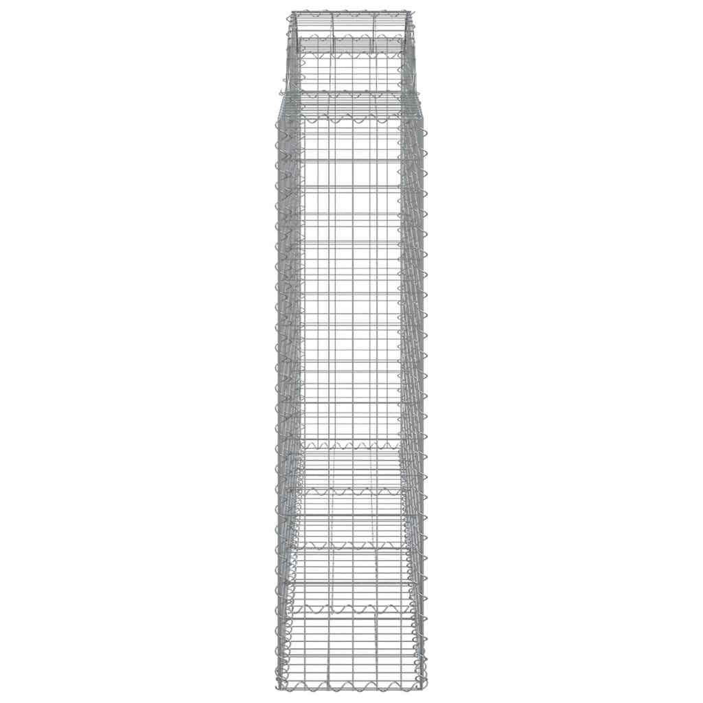vidaXL Kosze gabionowe, 5 szt, 200x50x160/180 cm, galwanizowane żelazo