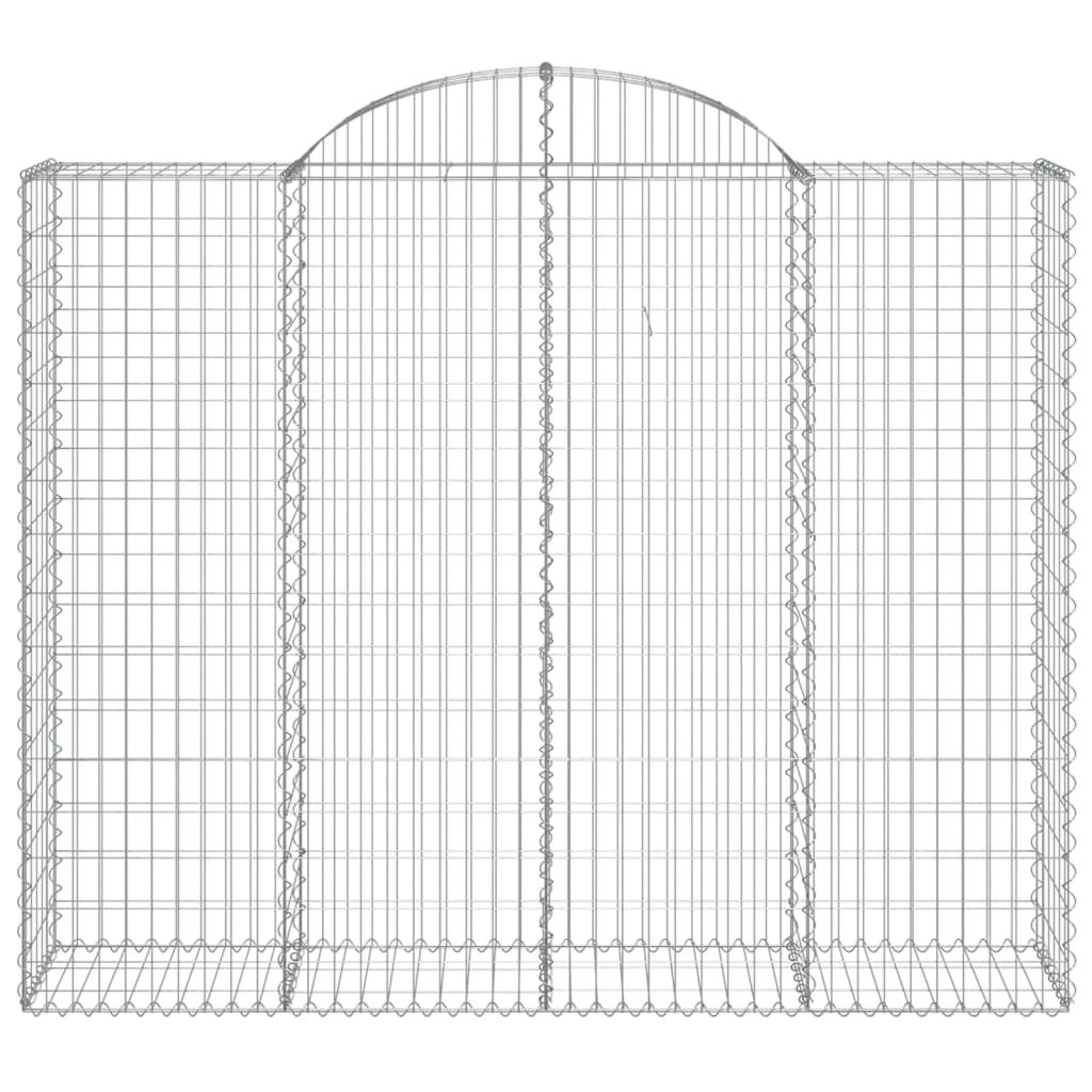 vidaXL Kosze gabionowe, 20 szt, 200x50x160/180cm, galwanizowane żelazo