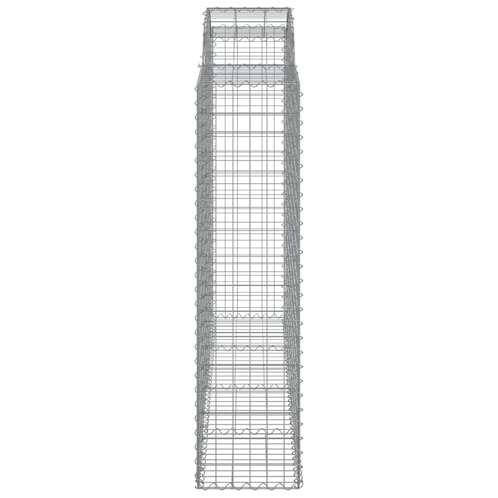 vidaXL Kosze gabionowe, 20 szt, 200x50x160/180cm, galwanizowane żelazo