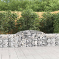 vidaXL Kosze gabionowe, 25 szt., 300x30x60/80 cm, galwanizowane żelazo