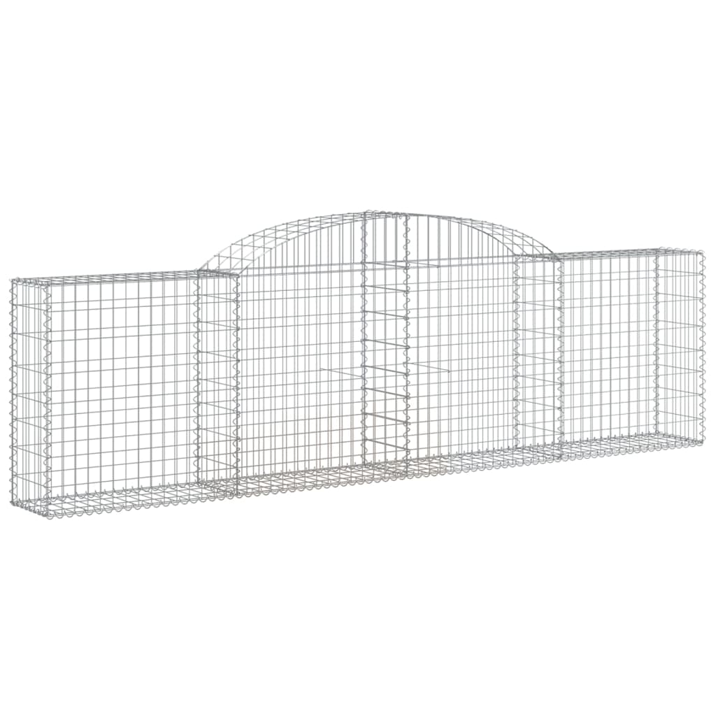 vidaXL Kosze gabionowe, 20 szt., 300x30x80/100cm, galwanizowane żelazo