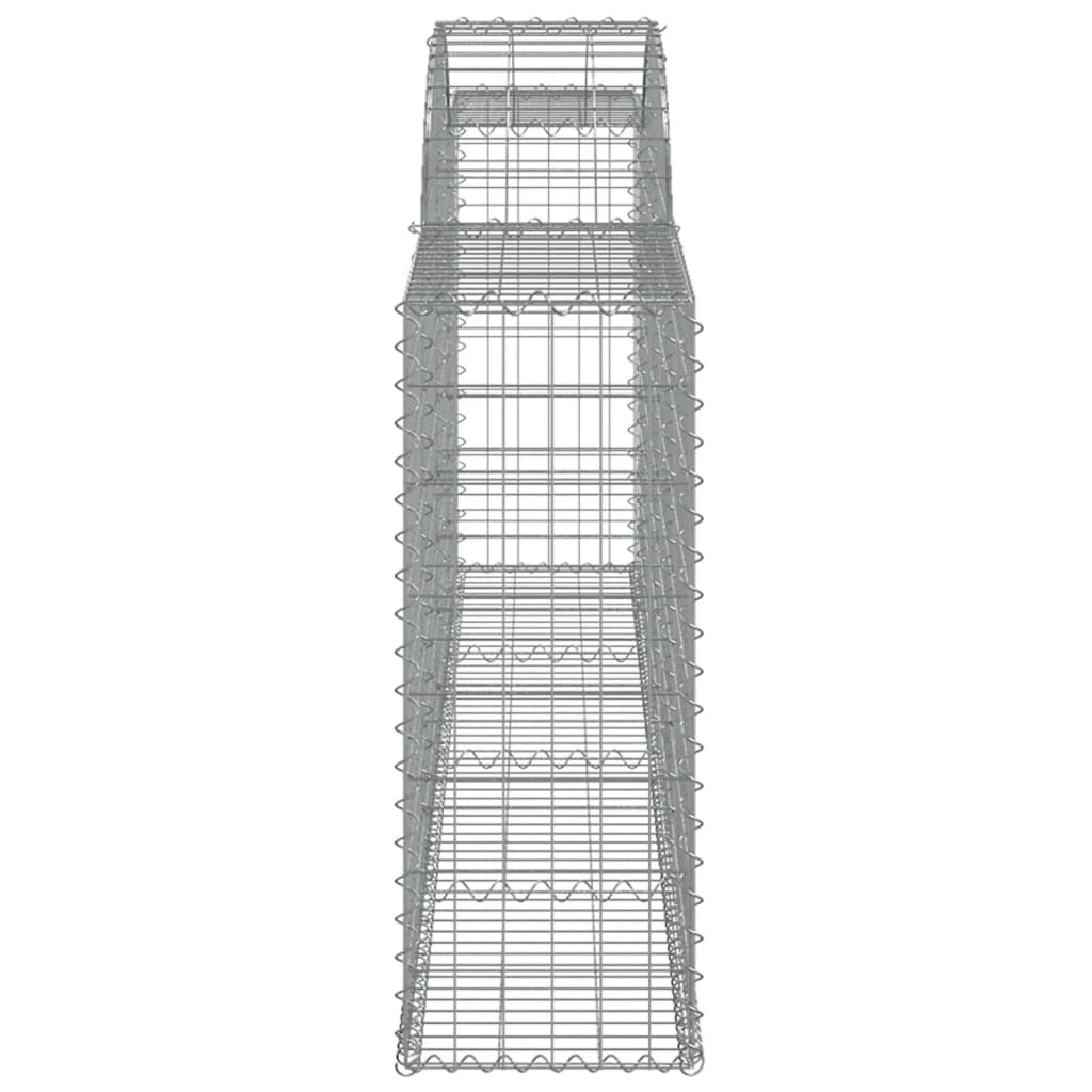 vidaXL Kosze gabionowe, 30 szt, 300x30x80/100 cm, galwanizowane żelazo