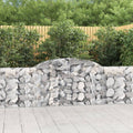 vidaXL Kosze gabionowe, 30 szt, 300x30x80/100 cm, galwanizowane żelazo