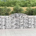 vidaXL Kosze gabionowe, 5 szt, 300x30x100/120 cm, galwanizowane żelazo