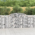 vidaXL Kosze gabionowe, 15 szt, 300x30x100/120cm, galwanizowane żelazo