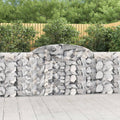 vidaXL Kosze gabionowe, 25 szt, 300x30x100/120cm, galwanizowane żelazo