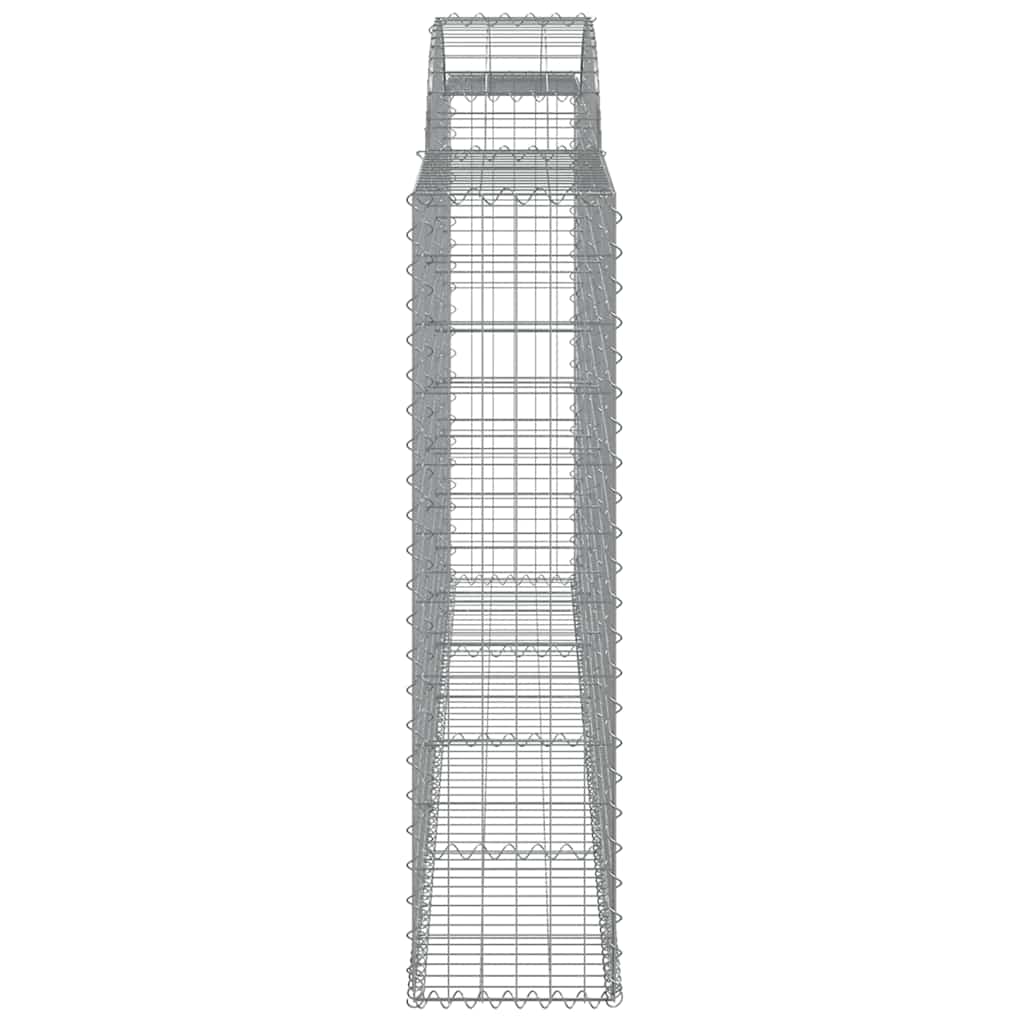 vidaXL Kosze gabionowe, 20 szt, 300x30x120/140cm, galwanizowane żelazo