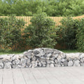 vidaXL Kosze gabionowe, 4 szt, 300x50x40/60 cm, galwanizowane żelazo