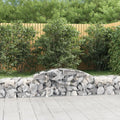 vidaXL Kosze gabionowe, 5 szt, 300x50x40/60 cm, galwanizowane żelazo