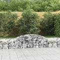 vidaXL Kosze gabionowe, 8 szt, 300x50x40/60 cm, galwanizowane żelazo