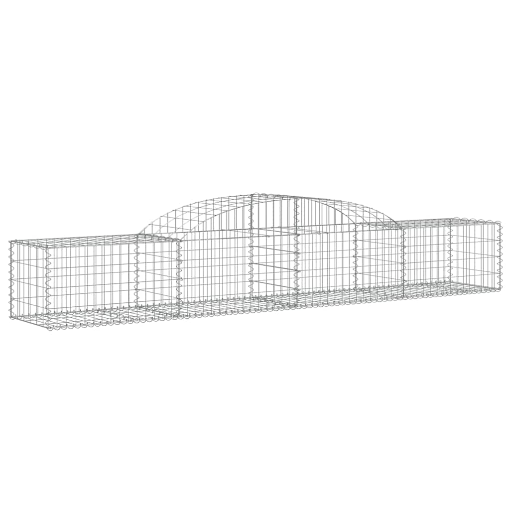 vidaXL Kosze gabionowe, 30 szt, 300x50x40/60 cm, galwanizowane żelazo