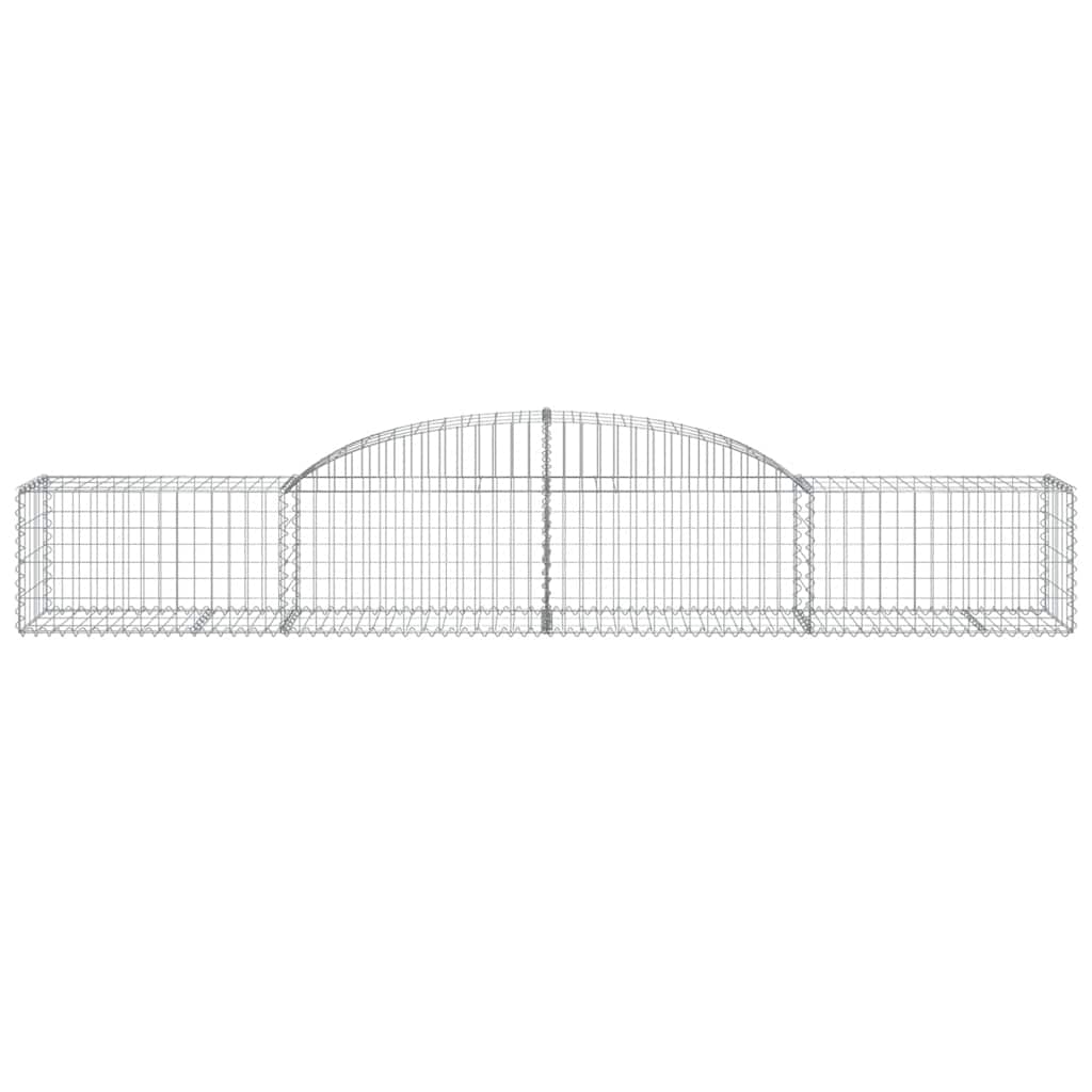 vidaXL Kosze gabionowe, 30 szt, 300x50x40/60 cm, galwanizowane żelazo