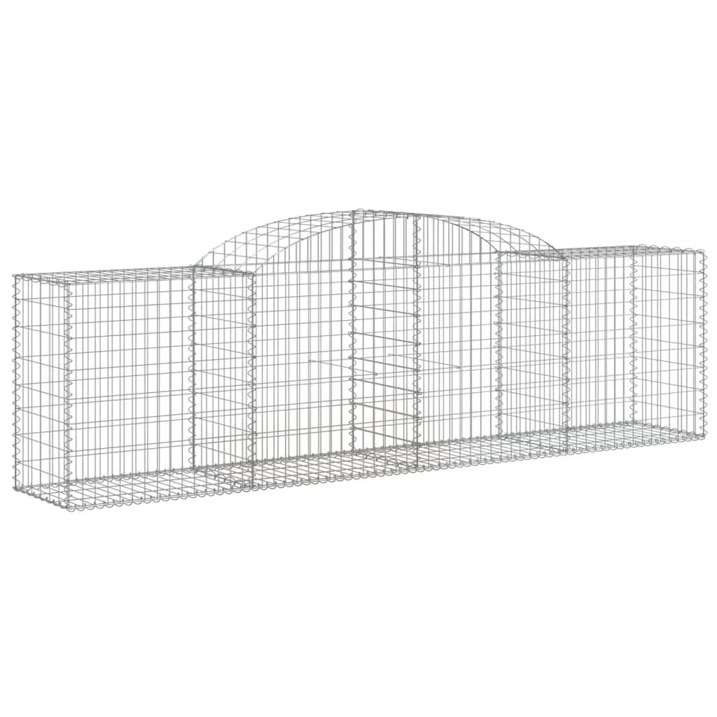 vidaXL Kosze gabionowe, 20 szt, 300x50x80/100 cm, galwanizowane żelazo