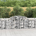 vidaXL Kosze gabionowe, 20 szt, 300x50x80/100 cm, galwanizowane żelazo