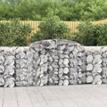 vidaXL Kosze gabionowe, 8 szt, 300x50x100/120 cm, galwanizowane żelazo