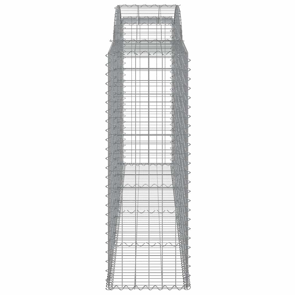 vidaXL Kosze gabionowe, 13 szt, 300x50x140/160cm, galwanizowane żelazo