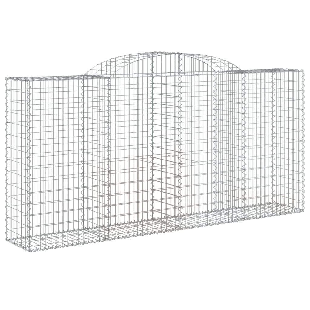 vidaXL Kosze gabionowe, 20 szt, 300x50x140/160cm, galwanizowane żelazo