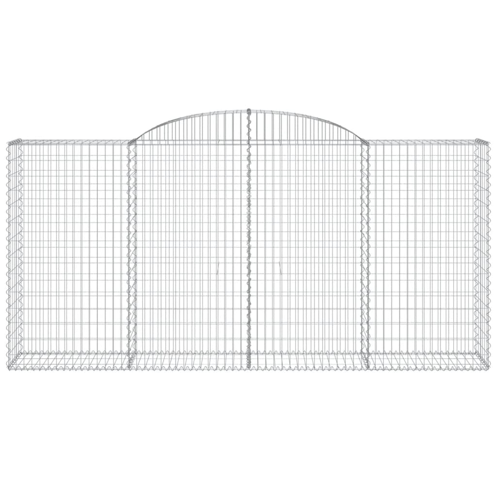 vidaXL Kosze gabionowe, 25 szt, 300x50x140/160cm, galwanizowane żelazo